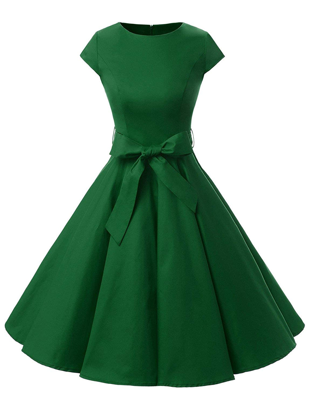 Dressystar Women Vintage 1950s Retro Rockabilly Prom Dresses Cap-Sleeve
