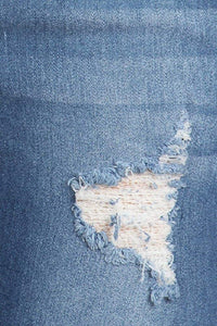 Women's Stretch Pull-On Skinny Ripped Distressed Denim Jeggings Regular-Plus Size