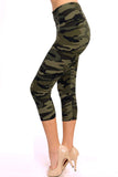 VIV Collection Print Brushed Ultra Soft Cropped Capri Leggings Regular and Plus (Sizes XS - 2XL) Listing 1